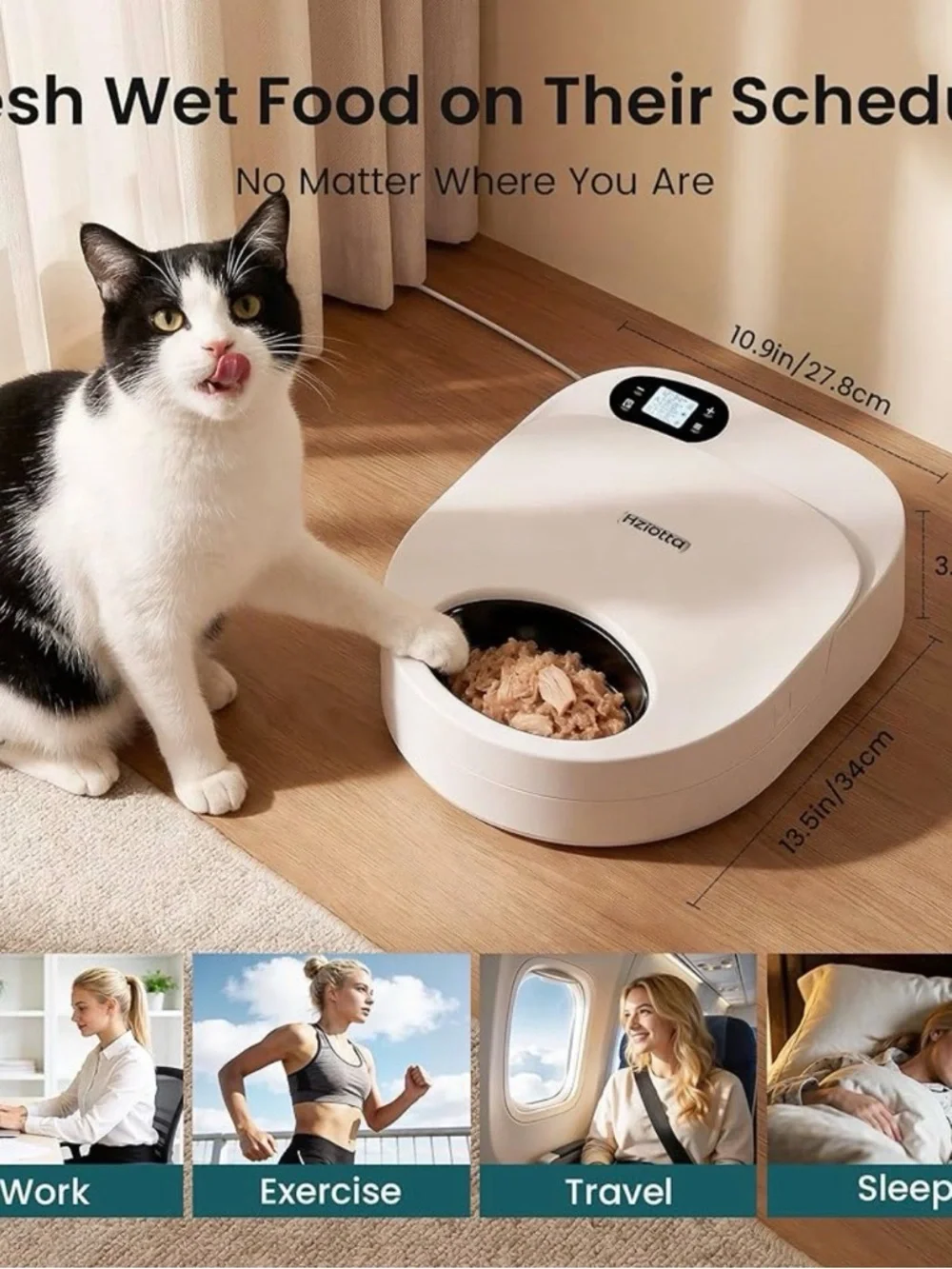 BNIB Refrigerated Automatic Cat Feeder Wet Food with Semiconductor Cooling